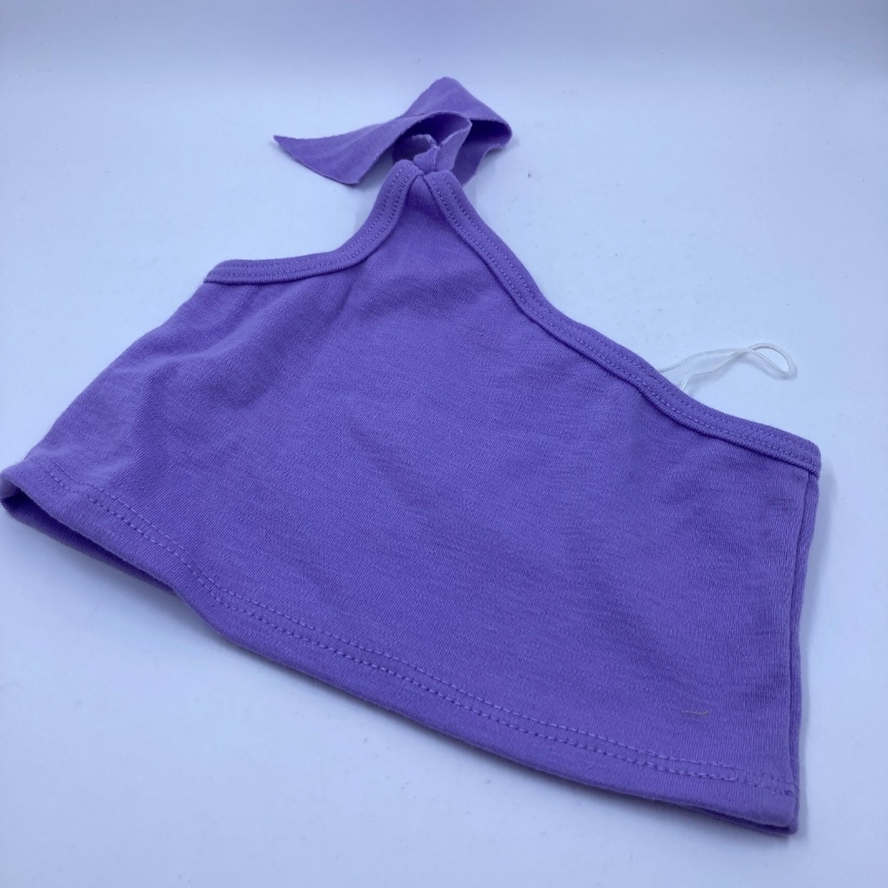 Build a Bear Purple Disney Tinkerbell Tank Top One Strap Rhinestone Accent - Picture 4 of 4